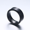 Anillos de Carburo de Tungsteno para hombre Punk a la moda, anillo de boda con incrustaciones de fibra de carbono negra de 8MM y bordes biselados para amantes